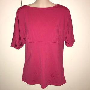 New York  & Co STRETCH Pink Top Sz M